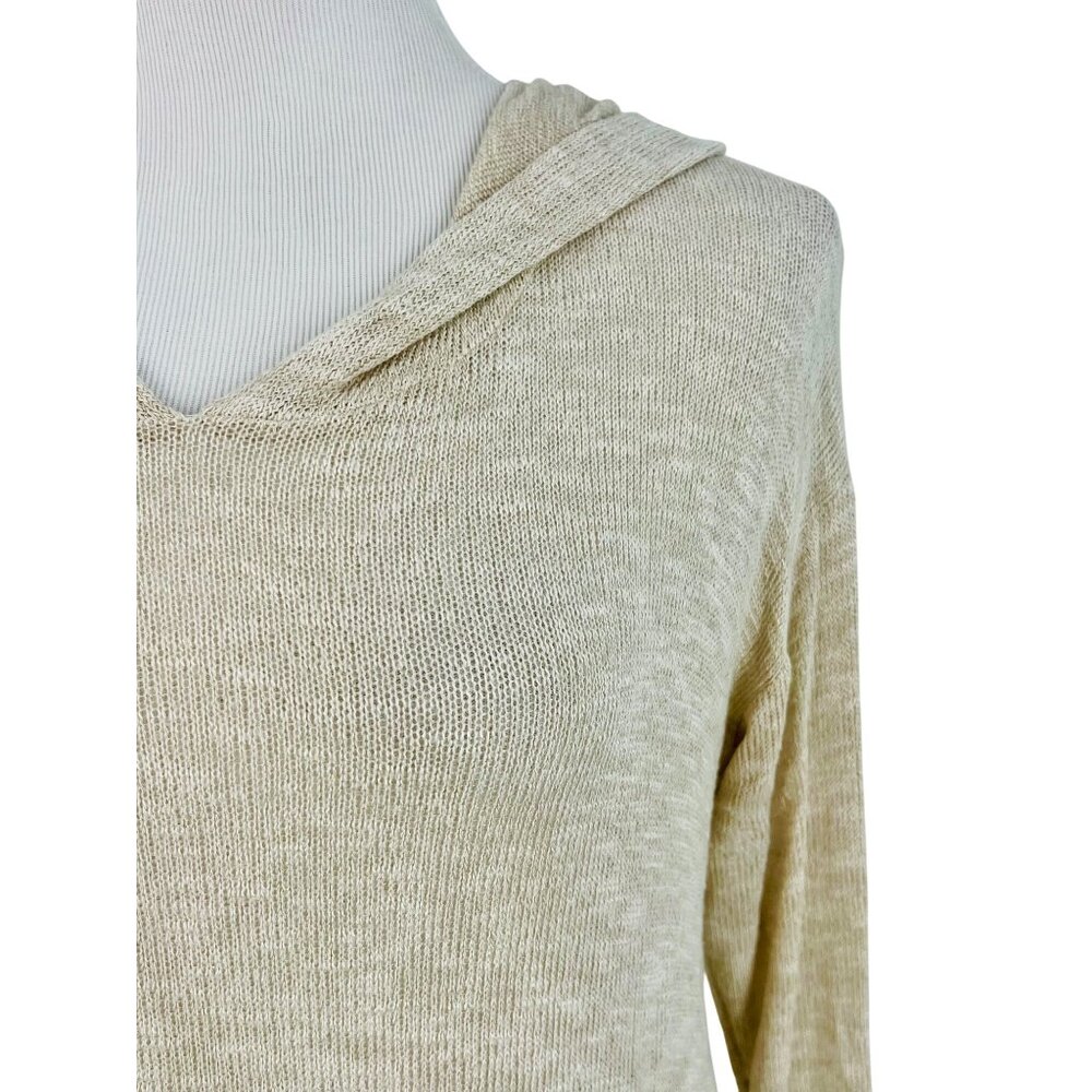 NWT Hooded Ruffle Hem Knit Tunic Top | Coquette Boho Coastal Cowgirl Soft Grunge - Picture 4 of 16